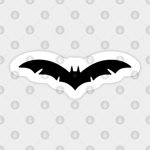 Halloween Bat Sticker by The Print Palace